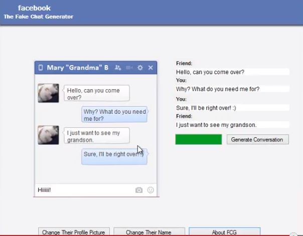Facebook generator fake chat Fake iMessage